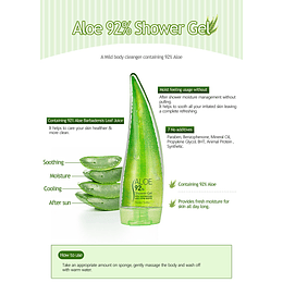 Aloe 92% Shower Gel (Holika Holika) - 250ml Gel de ducha 