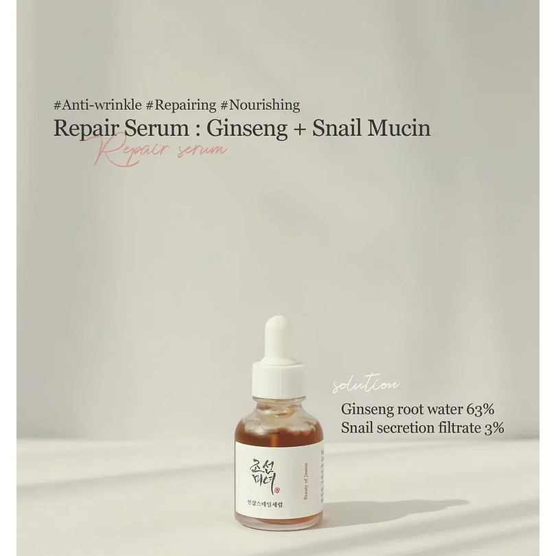 Revive Serum Ginseng + Snail (Beauty of Joseon) -30ml Serum anti edad y reparador 1