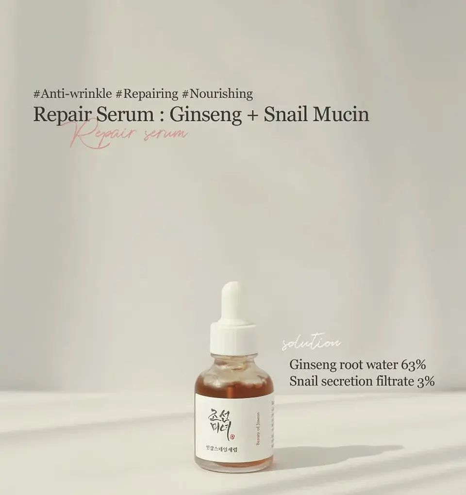 Revive Serum Ginseng + Snail (Beauty of Joseon) -30ml Serum anti edad y reparador 2