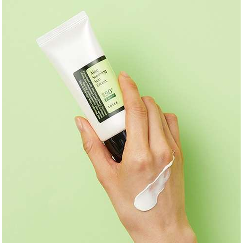 Aloe Soothing Sun Cream SPF50+/PA+++ (COSRX) - 50ml Protector solar aloe vera pieles sensibles 4