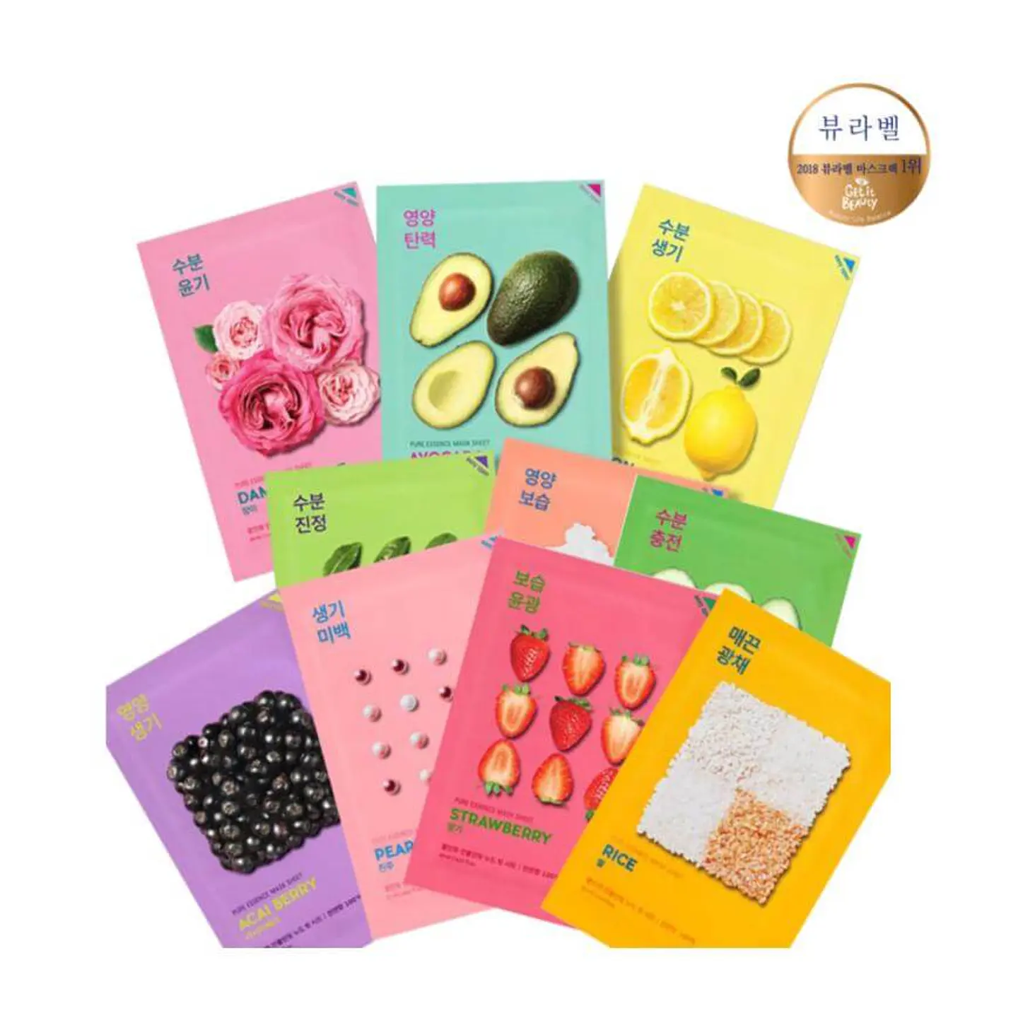 Pack 10 mascarillas hidratantes coreanas al azar (SURTIDAS) 3
