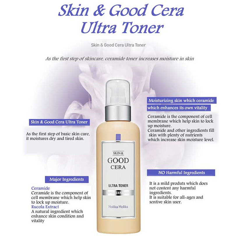 Skin & Good Cera Super Ceramide Toner pieles sensibles (Holika Holika) - 180ml 2
