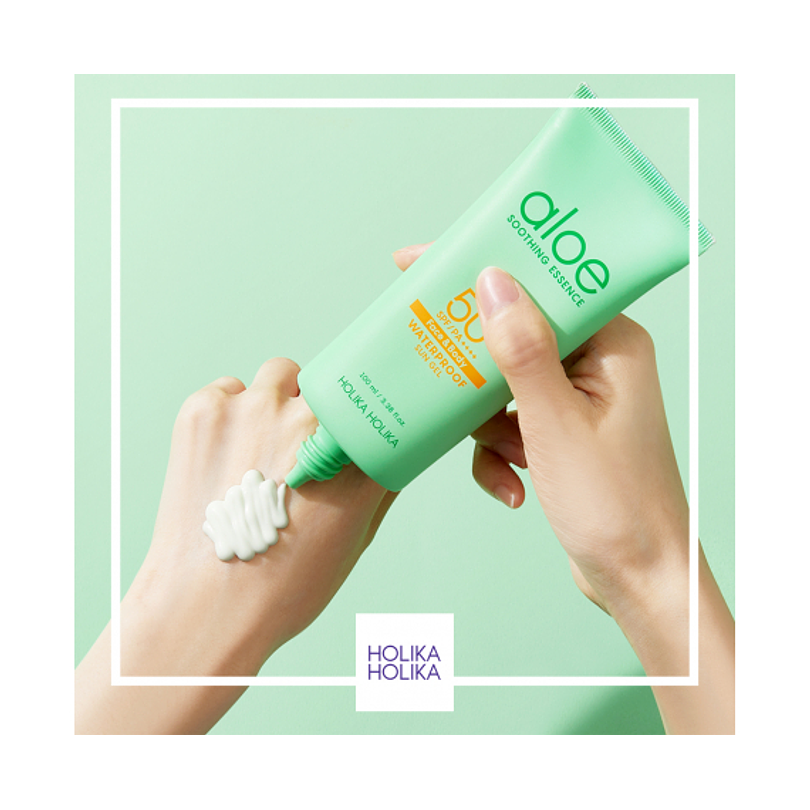 Aloe Water Proof Sun Cream SPF50+/PA++++ (Holika Holika) - 70 ml Protector Solar a prueba de agua pieles sensibles 4