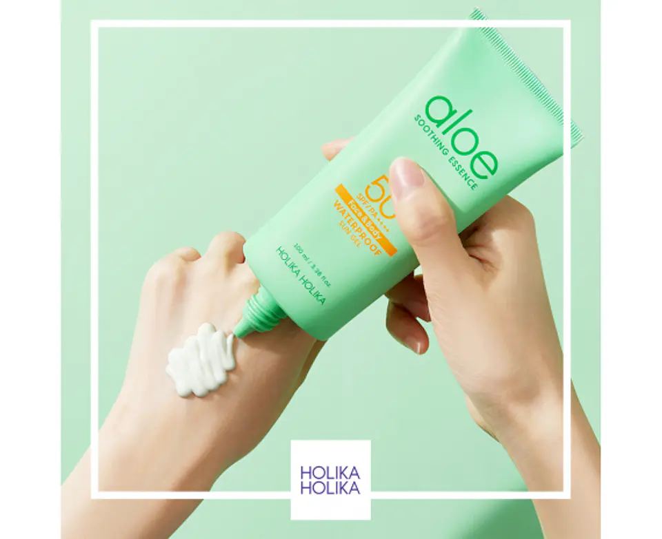 Aloe Water Proof Sun Cream SPF50+/PA++++ (Holika Holika) - 70 ml Protector Solar a prueba de agua pieles sensibles 4