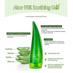 Gel 99% Aloe Vera Soothing (Holika Holika) - 250 ml 