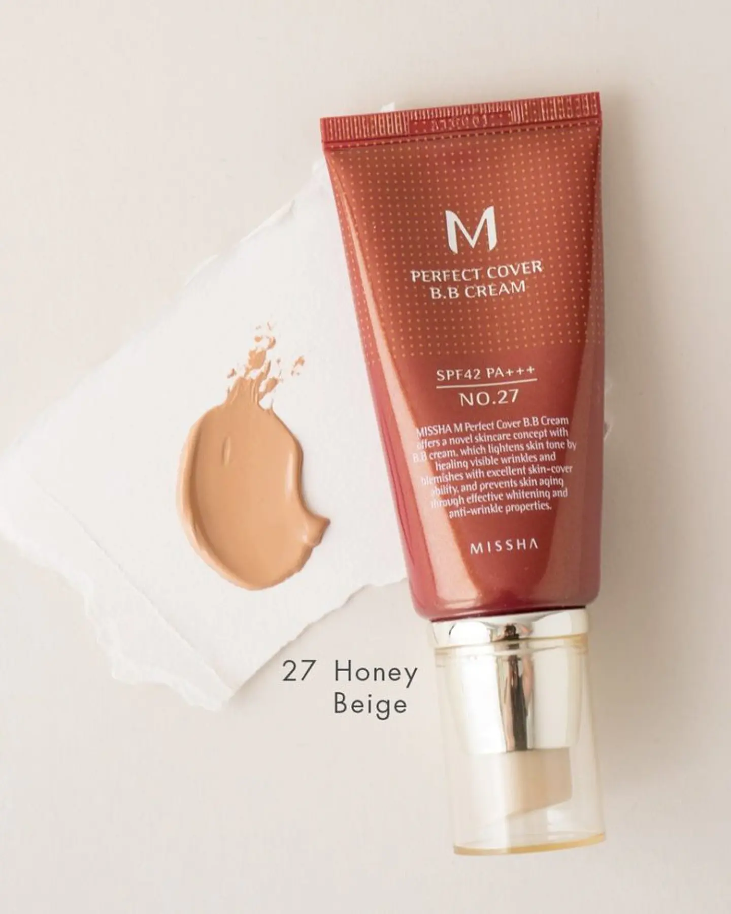 M Perfect Cover BB Cream SPF 42/PA +++  (Missha)  50ml Base cobertura perfecta 10