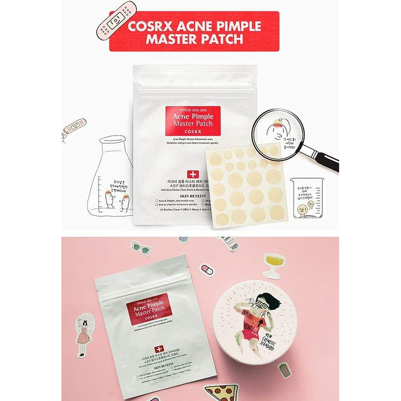Acne Pimple Master Patch (COSRX) - Sobres con 24 parches hidrocoloides para espinillas 3