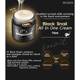 Black Snail All in One Cream (Mizon) 75ml Crema 90% baba de caracol africano 