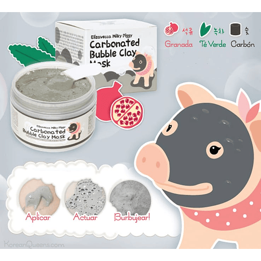 Milky Piggy Carbonated Bubble Clay (Elizavecca) - 100 gr