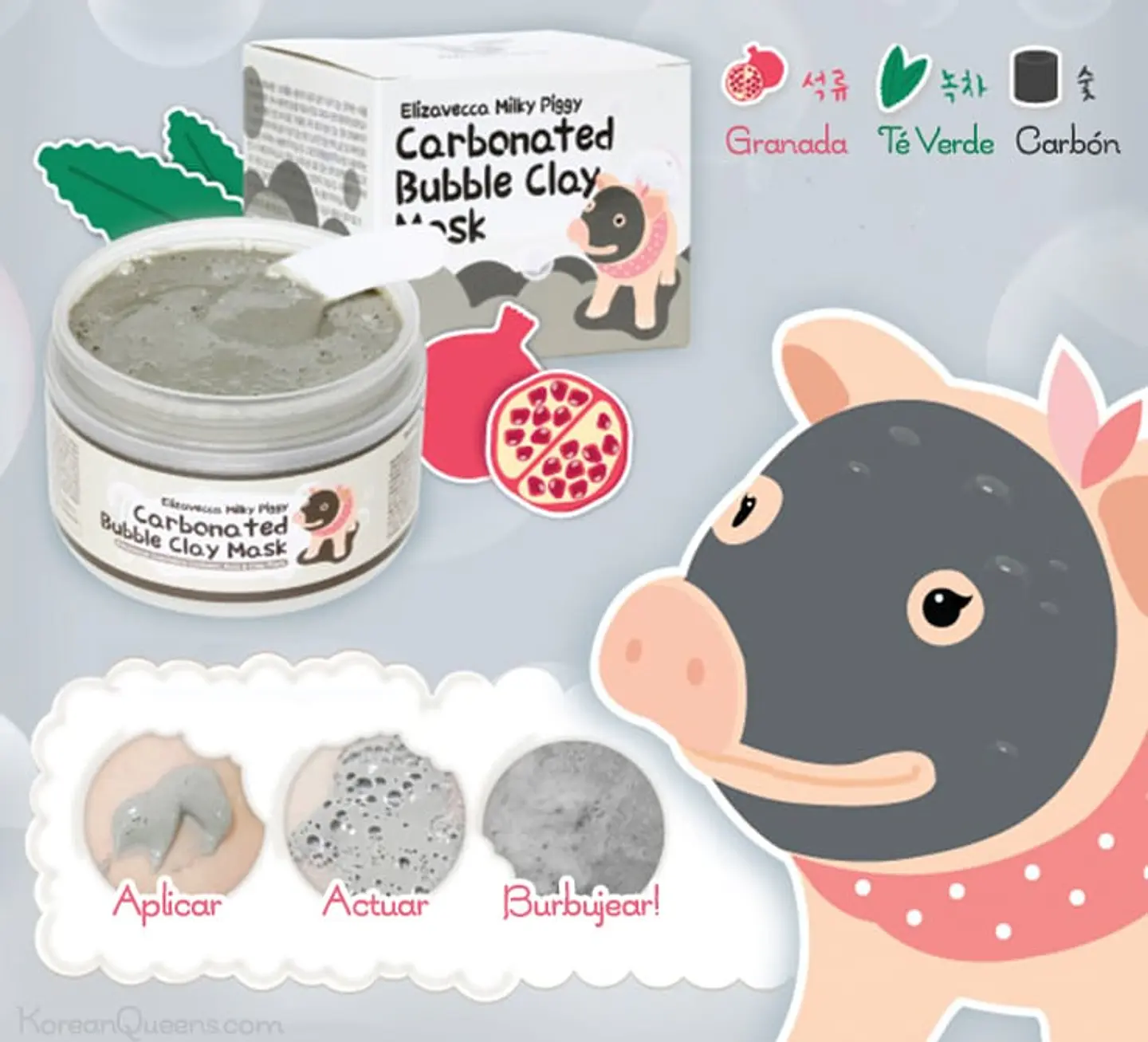 Milky Piggy Carbonated Bubble Clay (Elizavecca) - 100 gr 2