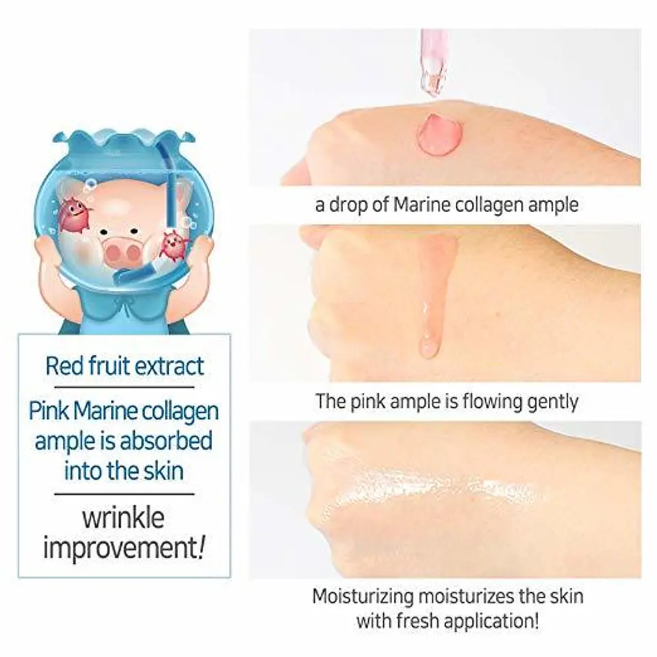 Witch Piggy Hell Pore Marine Collagen Ample (Elizavecca) - 50ml Serum 95% colágeno marino  3