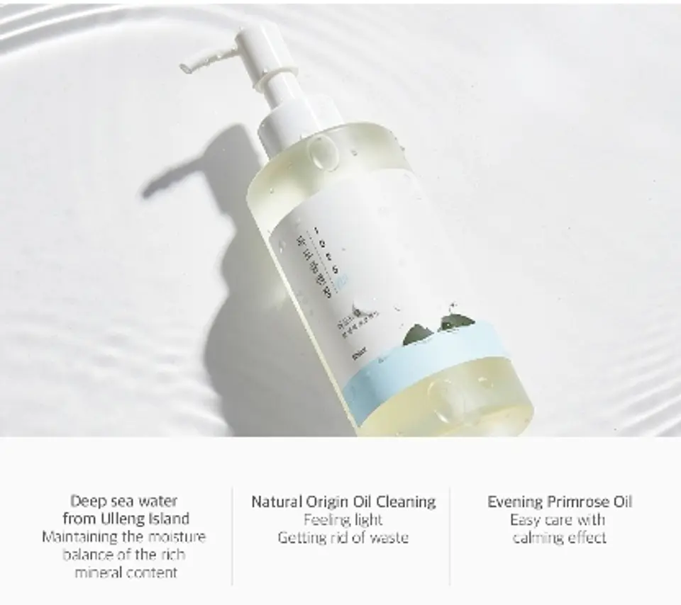 1025 Dokdo Cleansing Oil (ROUND LAB) 200ml  - Limpiador oleoso desmaquillante 6