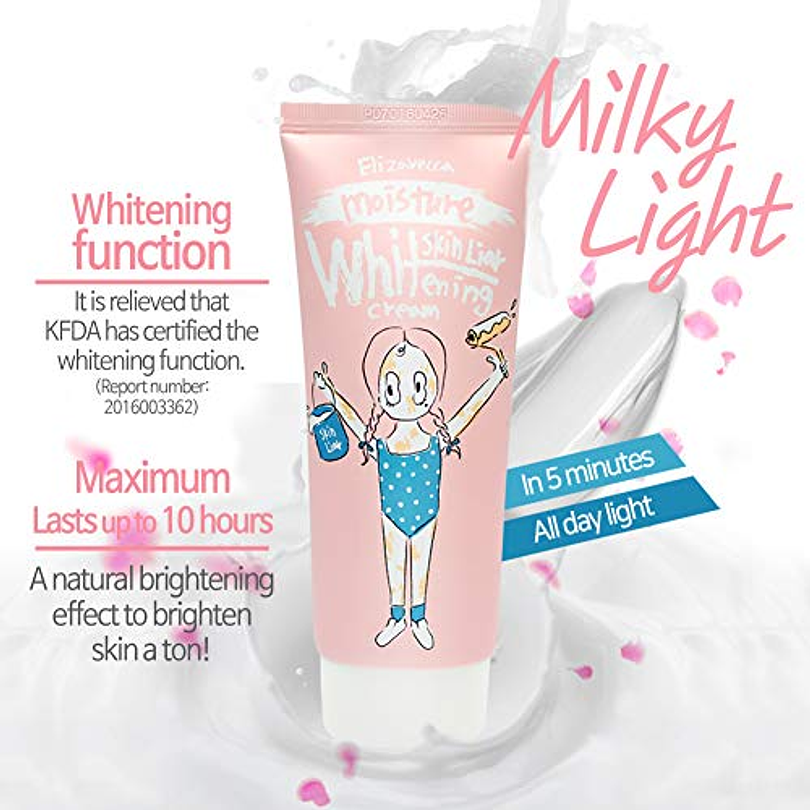 Skin Liar Moisture Whitening Cream (Elizavecca) - 100ml Crema aclarante e hidratnate rostro y cuerpo 5