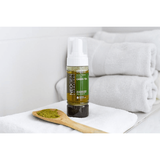 Real Fresh Foam Cleanser Green Tea (NEOGEN) - 160ml Espuma limpiadora pieles mixtas y grasas, sensibles