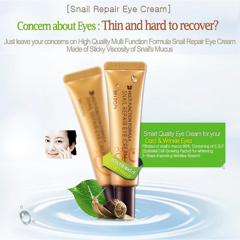 Snail Repair Eye Cream (Mizon) -15ml Crema contornos de ojos 3