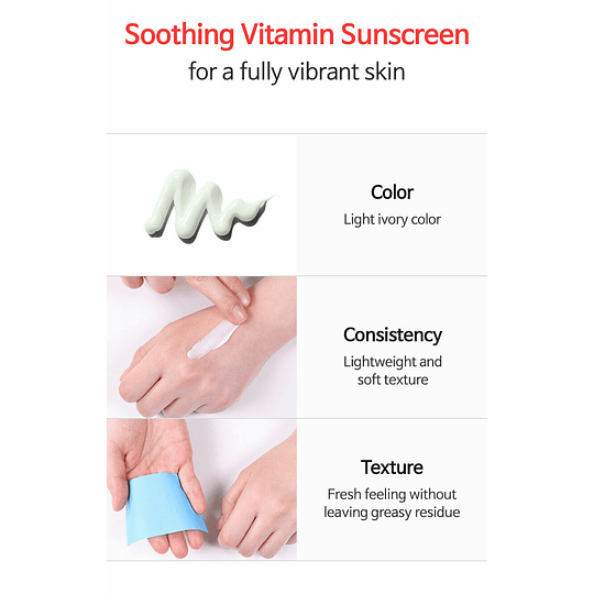 My Signature Vita Red Sunscreen SPF50 + PA +++ (TIAM) - 50ml Protector solar 20% vitamina C, aclarante anti manchas