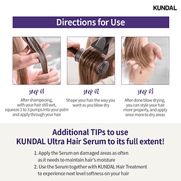 Macadamia Ultra Hair Serum (Kundal) -100ml Suero para el cabello hidratante, nutritivo y fortalecedor
