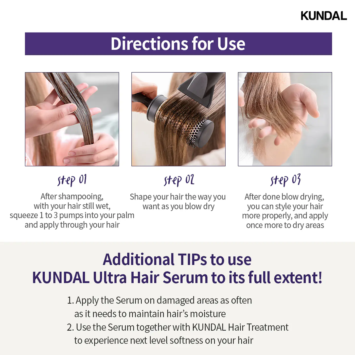 Macadamia Ultra Hair Serum (Kundal) -100ml Suero para el cabello hidratante, nutritivo y fortalecedor 3