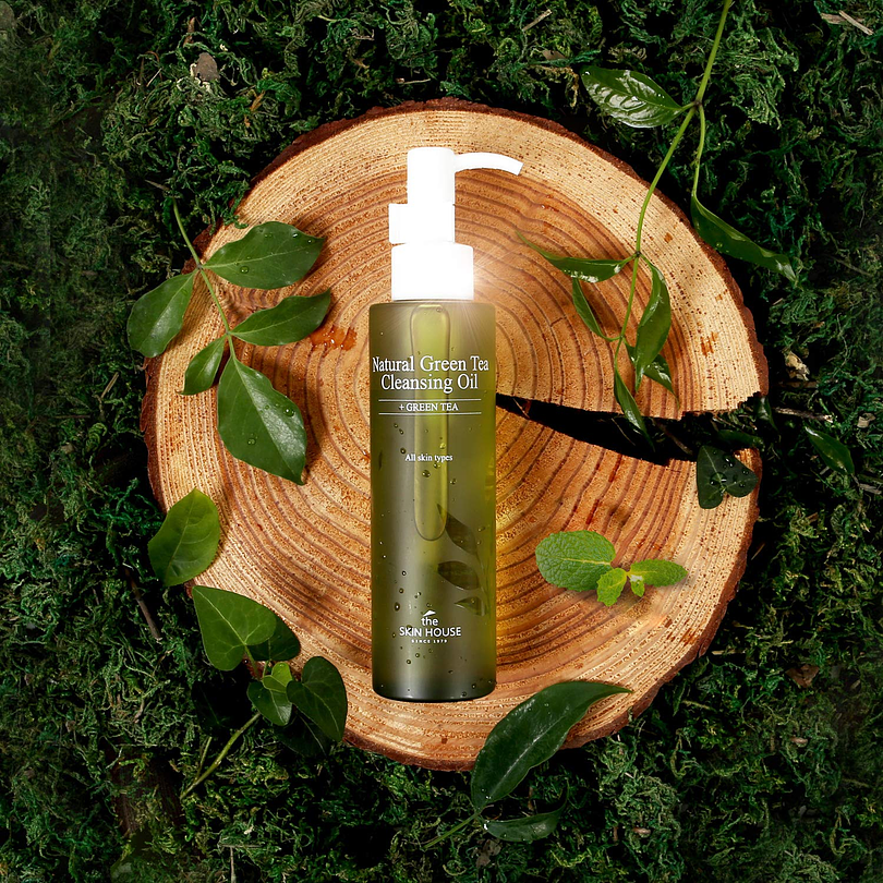 Natural Green Tea Cleansing Oil (The Skin House) - 150ml Limpiador oleoso todo tipo de pieles 3