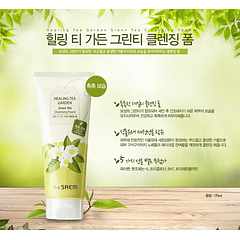 Healing Tea Garden Green Tea Cleansing Foam (The Saem) - 150ml Espuma limpieza pieles problemáticas, sensibles