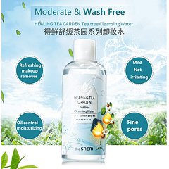 Healing Tea Garden Tea Tree Cleansing Water (The Saem) - 300ml Agua de limpieza pieles mixtas, grasas, acné