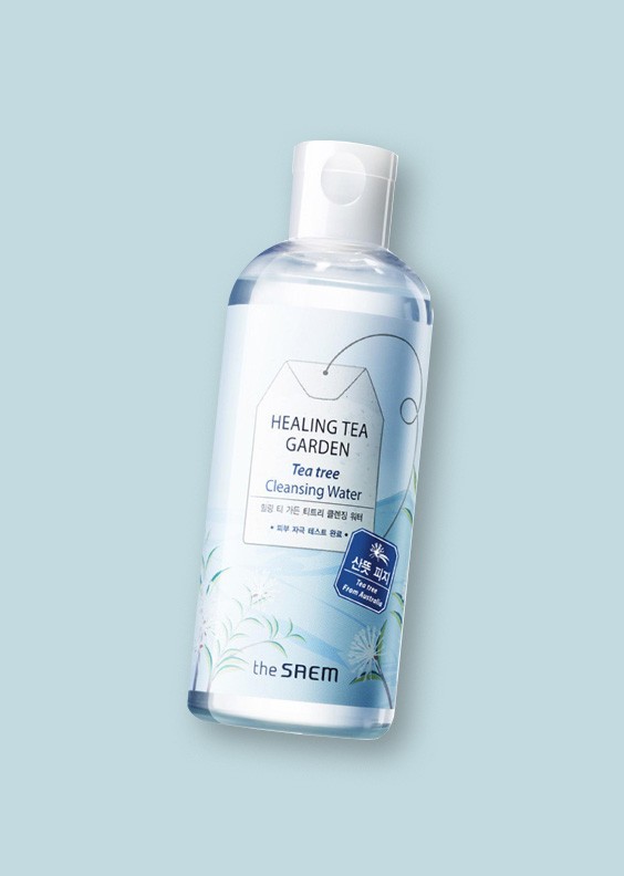 Healing Tea Garden Tea Tree Cleansing Water (The Saem) - 300ml Agua de limpieza pieles mixtas, grasas, acné