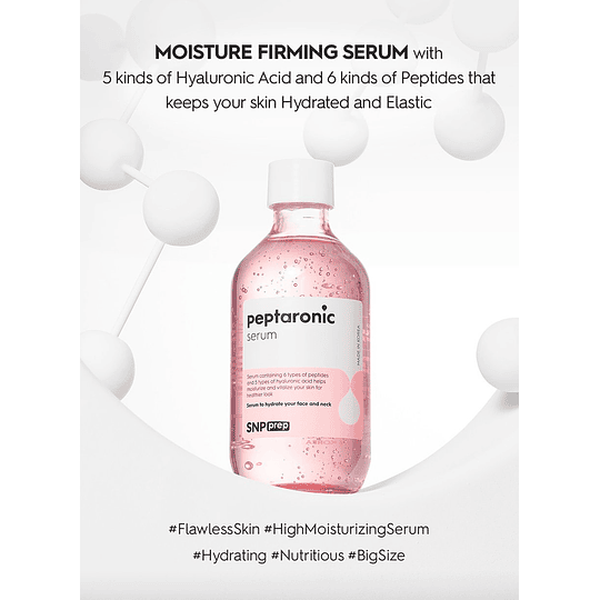Prep Peptaronic Serum (SNP) -220ml Serum tamaño grande anti envejecimiento pieles deshidratadas