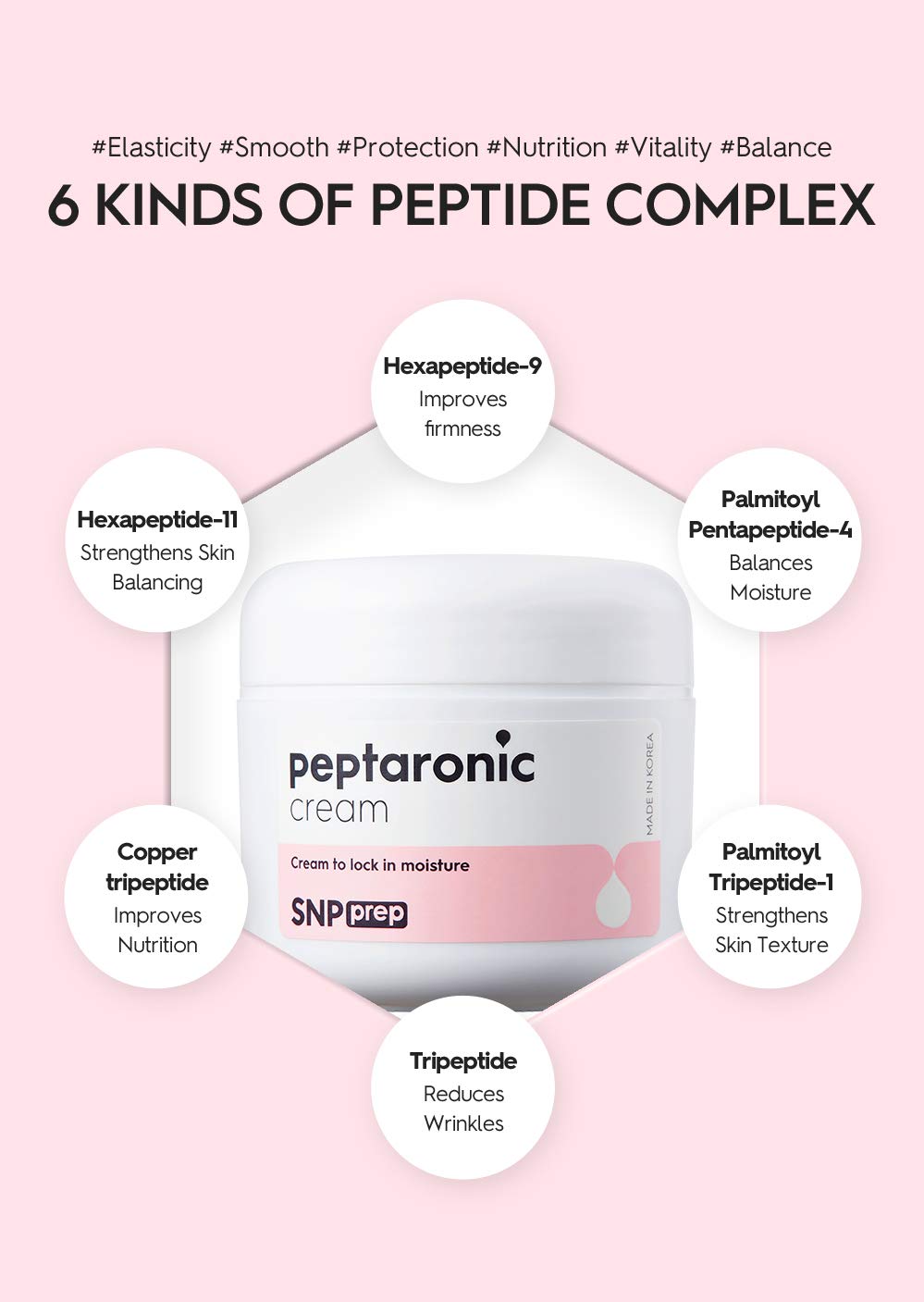 SNP Prep Peptaronic Cream (SNP) -55ml Crema hidratante anti envejecimiento pieles sensibles y deshidratadas