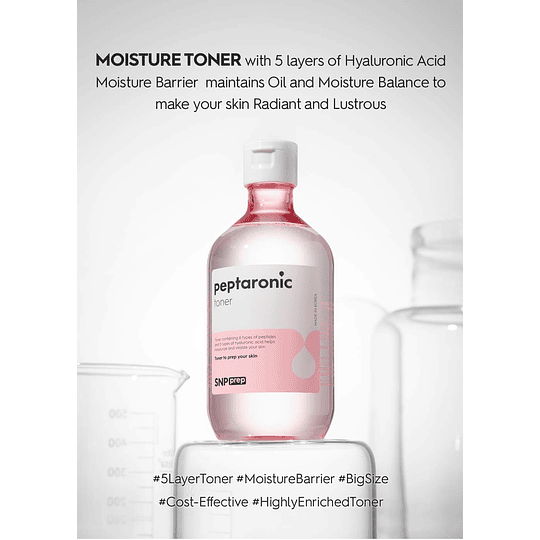  Prep Peptaronic Toner (SNP) - 320ml Tónico hidratante anti envejecimiento pieles sensibles y deshidratadas