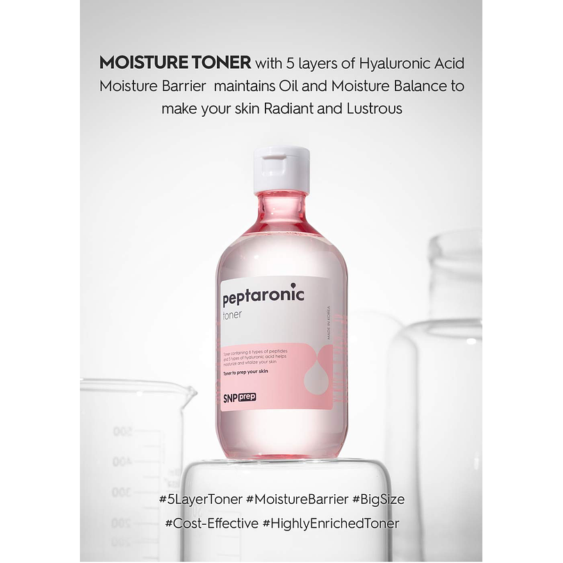  Prep Peptaronic Toner (SNP) - 320ml Tónico hidratante anti envejecimiento pieles sensibles y deshidratadas 2