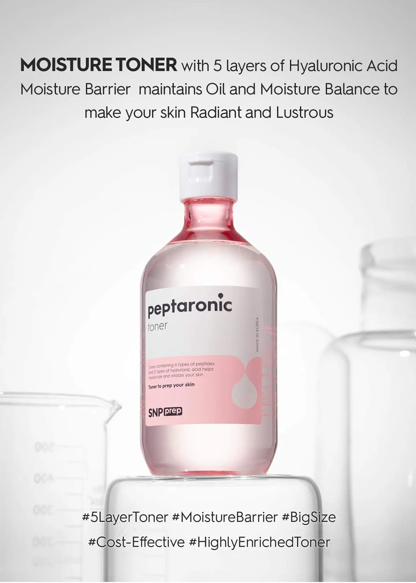  Prep Peptaronic Toner (SNP) - 320ml Tónico hidratante anti envejecimiento pieles sensibles y deshidratadas 2
