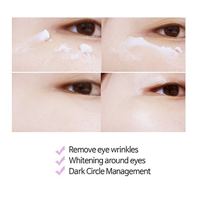 Gold CF-Nest B-jo Eye Want Cream (Elizavecca) - 100ml Crema contorno de ojos antiedad aclarante  4