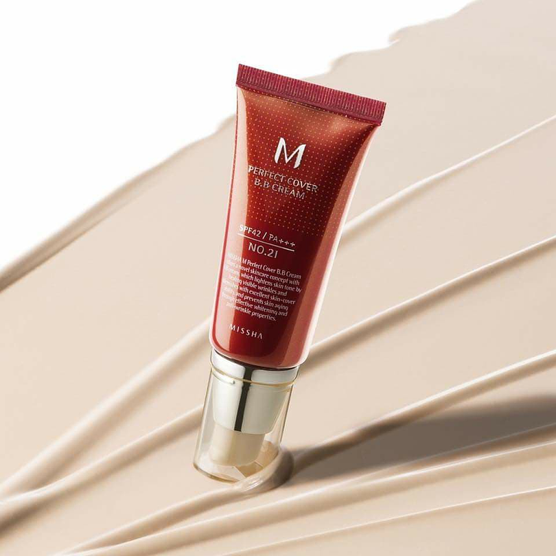 M Perfect Cover BB Cream SPF 42/PA +++  (Missha)  50ml Base cobertura perfecta 12