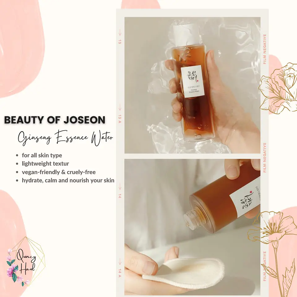 Ginseng Essence Water (Beauty of Joseon) - 150ml Tónico nutritivo,  aclarante, anti edad  7