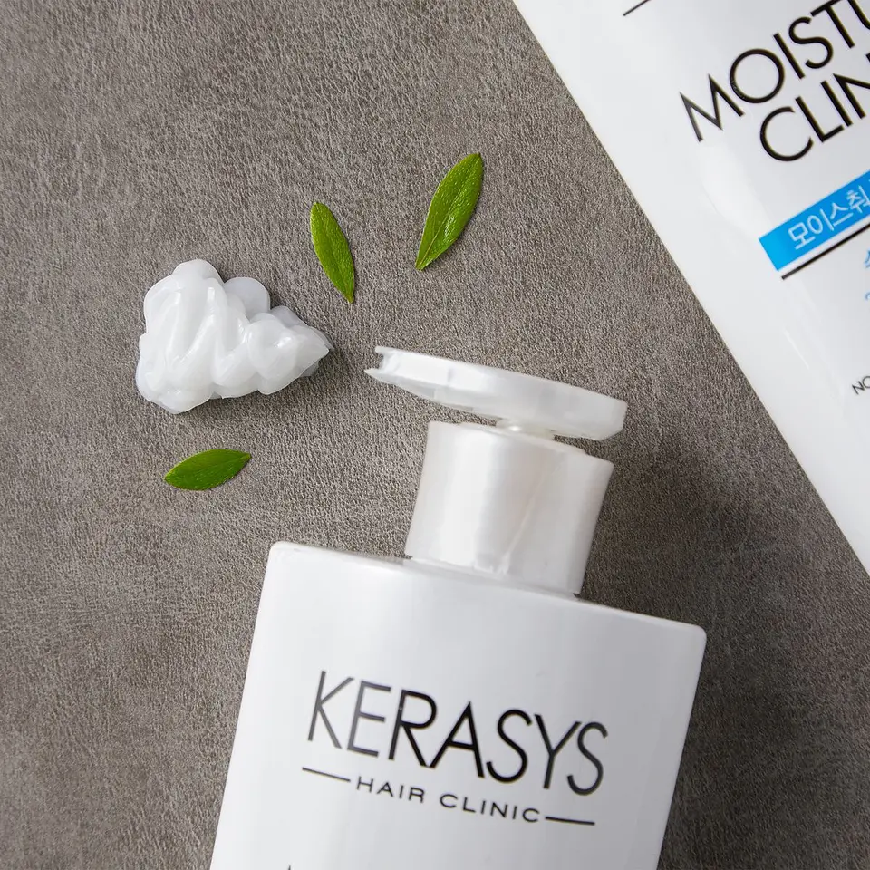 Acondicionador Hidratante Moisture Clinic (Kerasys) -750ml Para cabellos secos, sin sal ni parabenos 5