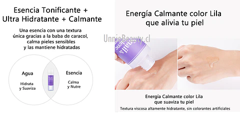 Snail & Azulene Water Essence (TIAM) - 180 ml Esencia 87% baba de caracol rosácea pieles sensibles