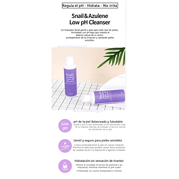 Snail & Azulene Low pH Cleanser (TIAM) -  Limpiador rosácea pieles sensibles