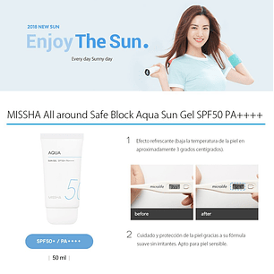 All Around Safe Block Aqua Sun  SPF50/PA++++  (Missha) - 50ml 