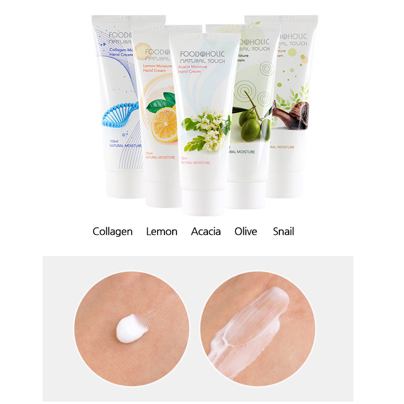 Natural Touch Moisture Hand Cream (Foodaholic) -100ml Cremas de manos hidratante  2