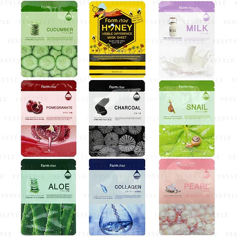 Pack 10 mascarillas hidratantes coreanas al azar (SURTIDAS)