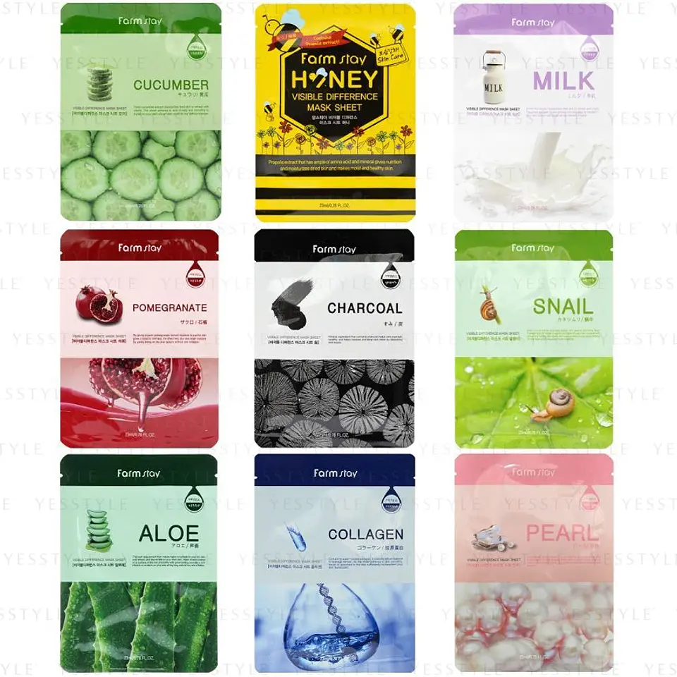 Pack 10 mascarillas hidratantes coreanas al azar (SURTIDAS) 1