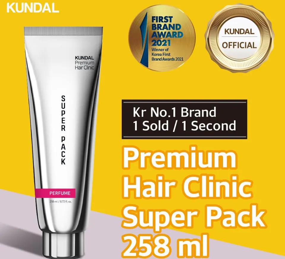 Premium Hair Clinic Super Pack (Kundal) - 258ml Mascarilla hidratante, reparadora y nutritiva para el cabello 1