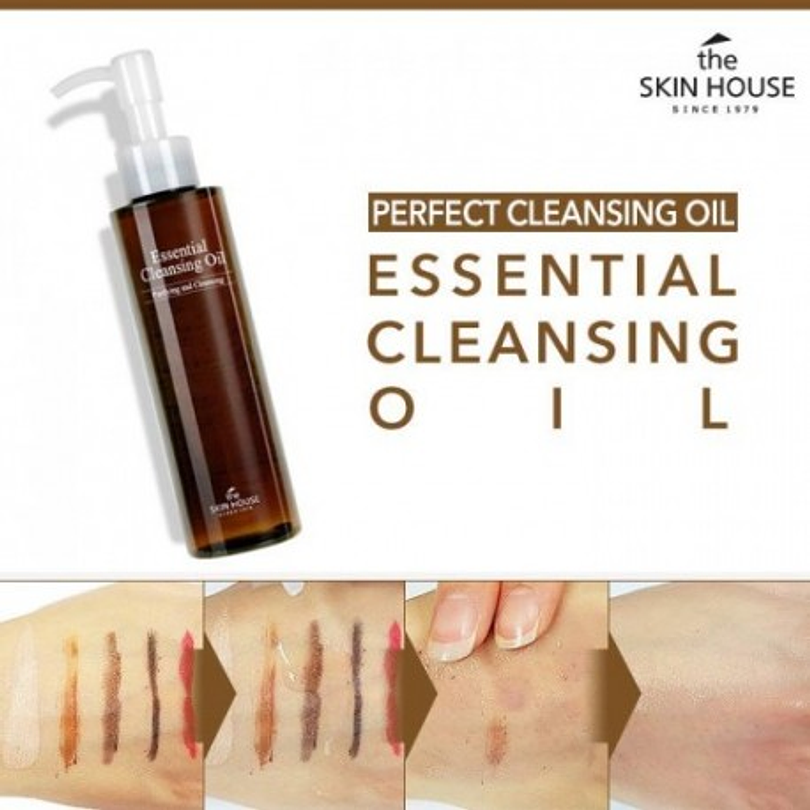 Essential Cleansing Oil (The Skin House) -150ml Limpiador desmaquillate anti envejecimiento 2