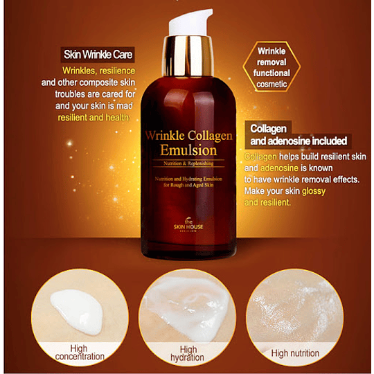 Wrinkle Collagen Emulsion (The Skin House) - 130ml Emulsión anti envejecimiento