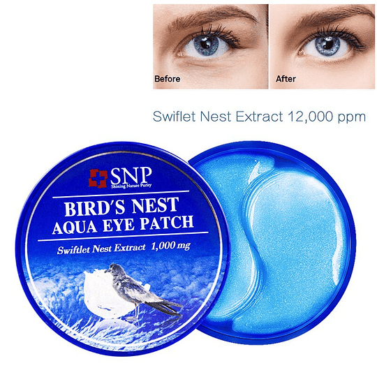 Bird's Nest Firming Eye Patch (SNP) 60 parches de Hidrogel pieles sensibles