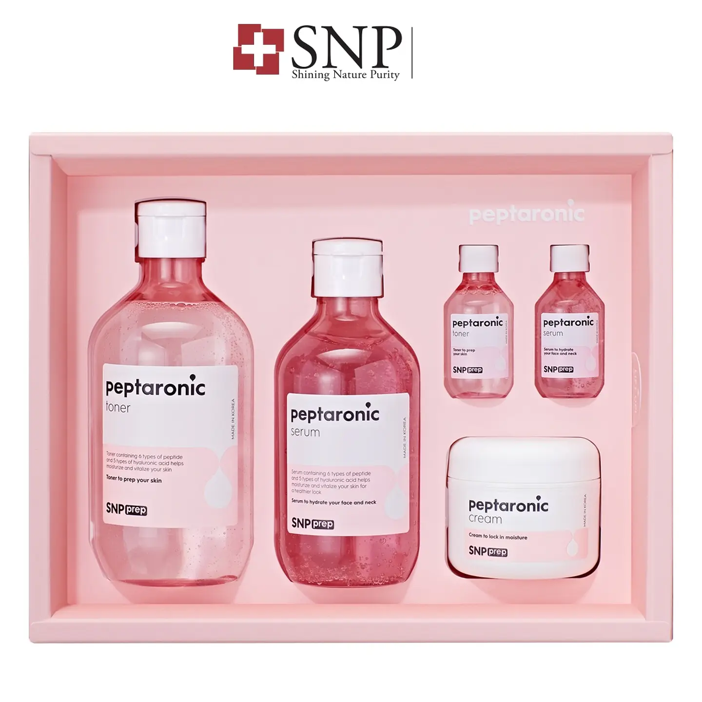 Set Peptaronic (Tónico + Serum + Crema + 2 miniaturas)  1
