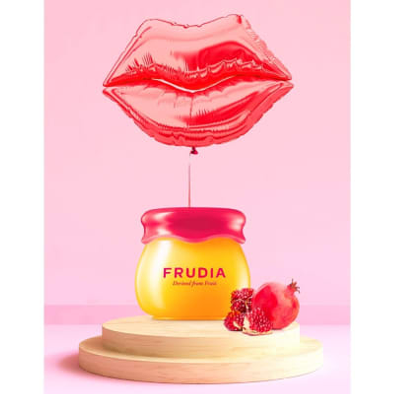 Pomegranate Honey 3 in 1 Lip Balm (Frudia) - 10ml Bálsamo labial hidratante y voluminizador con color 1