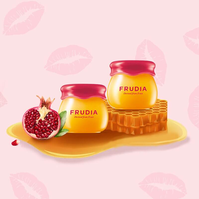 Pomegranate Honey 3 in 1 Lip Balm (Frudia) - 10ml Bálsamo labial hidratante y voluminizador con color 6