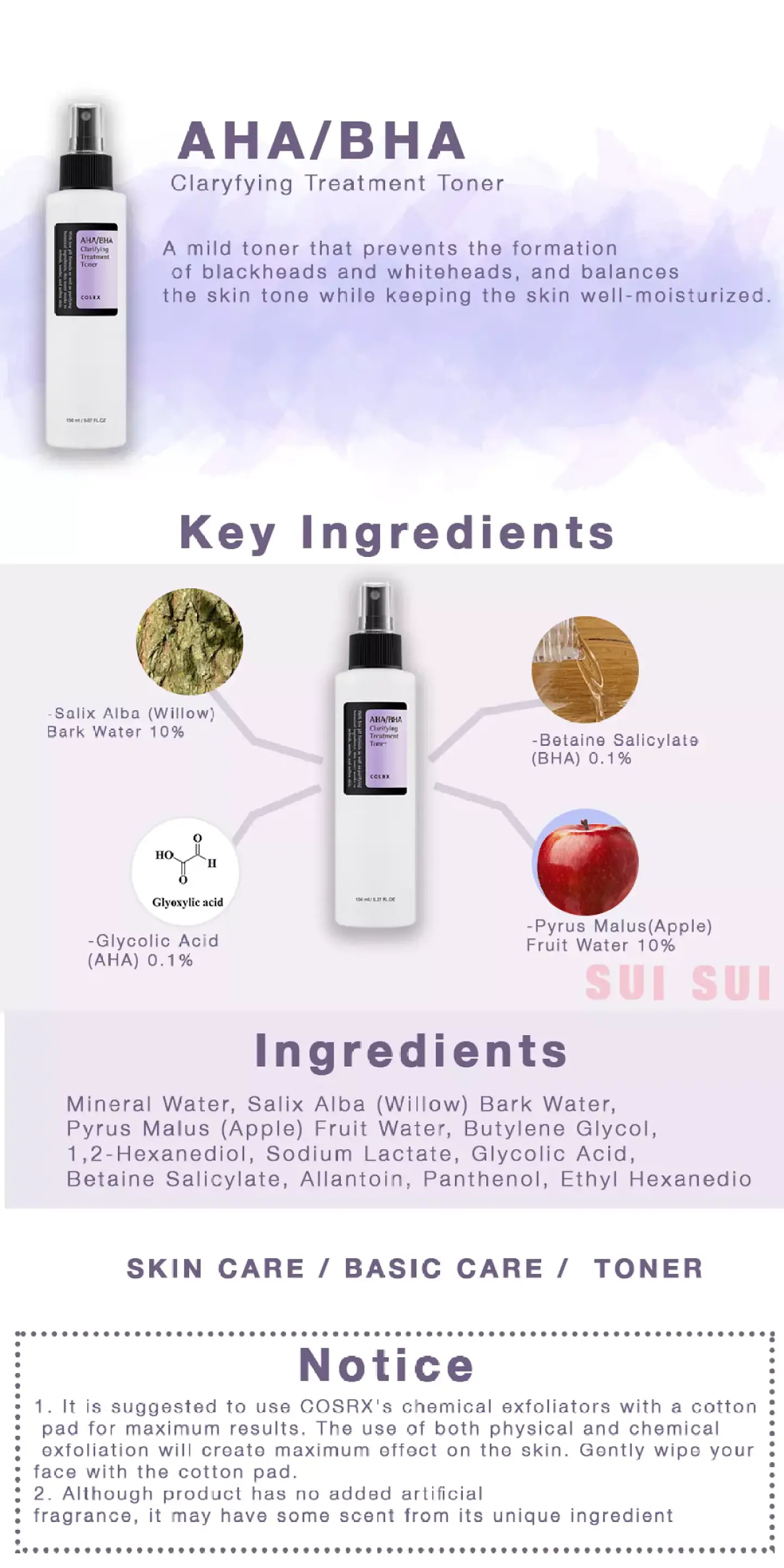 AHA/BHA Clarifying Treatment Toner (COSRX) - 150ml Tónico exfoliante, aclarante 7