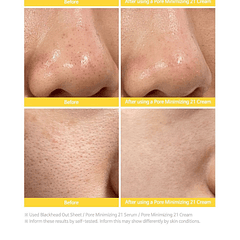 Pore Minimizing 21 Cream (TIAM) - 50ml Crema 10% Niacinamida y 2,1% BHA Anti grasitud y reductora de poros
